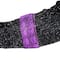 12" Black Witch's Boot with Purple Glittered Roses Halloween Decoration